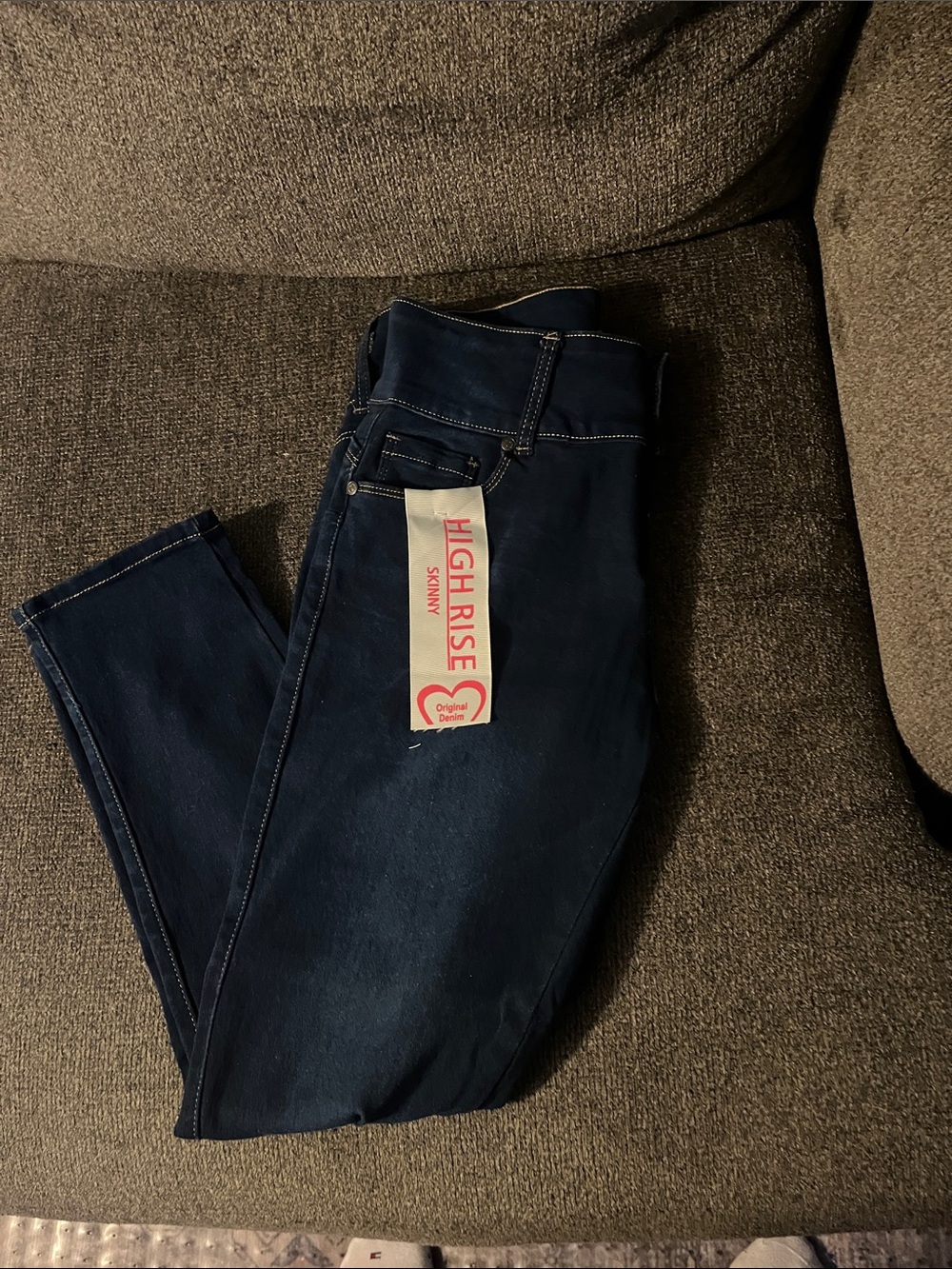 VIP High Rise Skinny Jeans - Dark Blue